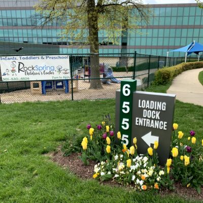 Outdoor play area at Rock Spring Children’s Center