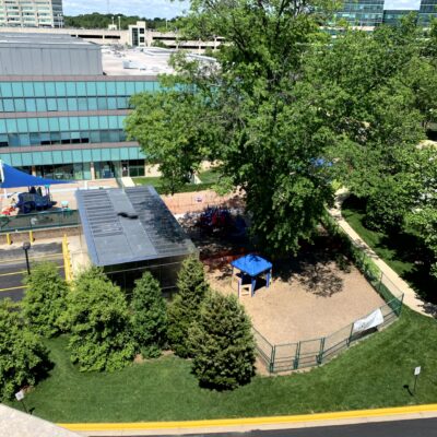 Outdoor play area at Rock Spring Children’s Center